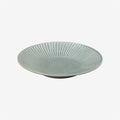 [LARGE PLATE (PLATTER)] GRASS FOREST CARVING GRAY 24CM | HASAMI WARES| SAIKAI TOKI