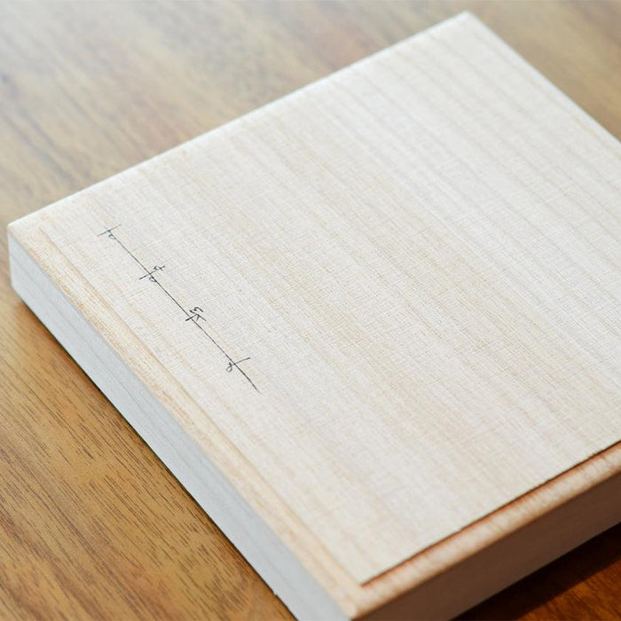 [LARGE PLATE (PLATTER)] PAULOWNIA WOOD GIFT BOX FOR 13 ÁE13 | TAKAOKA BRONZE CASTING