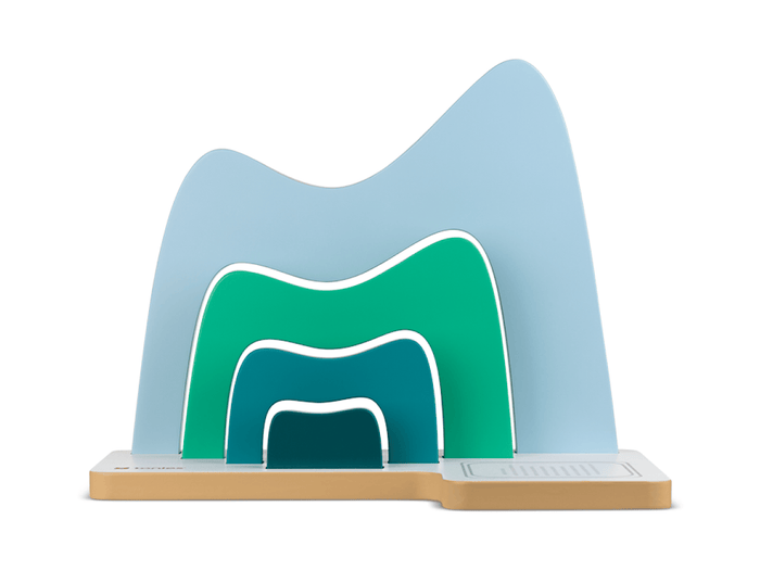 Large Mountain Tabletop Shelf front view