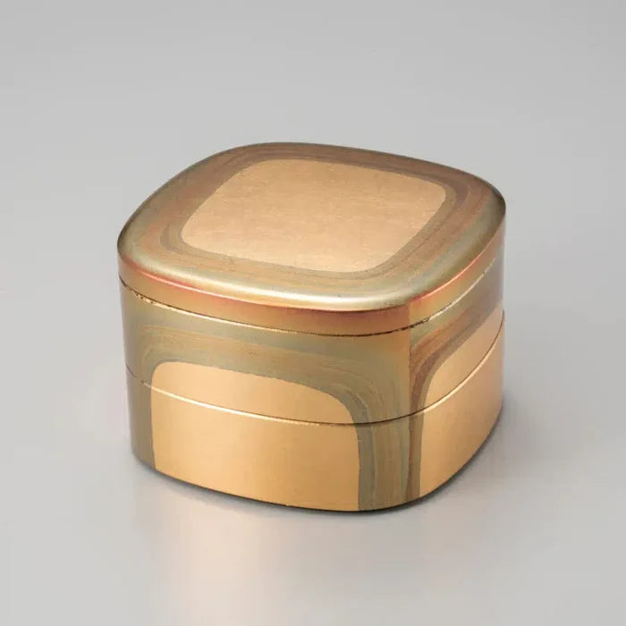 [LUNCH-BOX] ANTIQUE FOIL KUTSUWA 2-PART | KANAZAWA GOLD LEAF | HAKUICHI