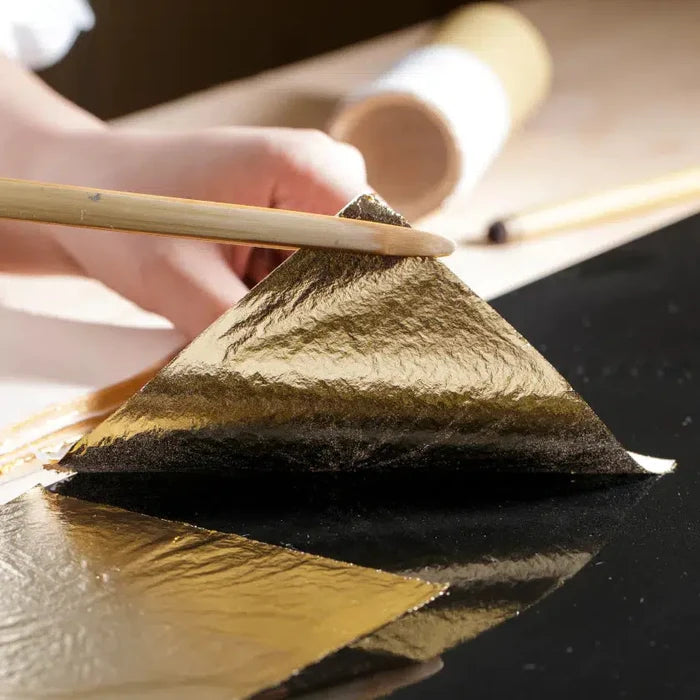 [LUNCH-BOX] ANTIQUE FOIL KUTSUWA 2-PART | KANAZAWA GOLD LEAF | HAKUICHI
