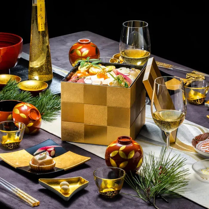 [LUNCH-BOX] ICHIMATSU 3-PART | KANAZAWA GOLD LEAF | HAKUICHI