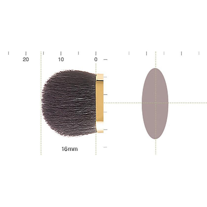 [MAKEUP BRUSH] BISYODO (L) EYESHADOW BRUSH (FLAT) 16MM  EFINE GOAT HAIR (SOKOHO) | MAKEUP BRUSH CRAFT | UYODA BISYODO