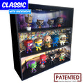 MARVEL - Display Case for Funko Pops with 3 Backdrop Inserts, Corrugated Cardboard - Display Geek
