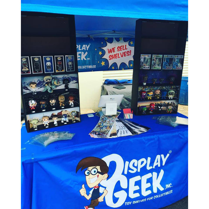MARVEL - Display Case for Funko Pops with 3 Backdrop Inserts, Corrugated Cardboard - Display Geek