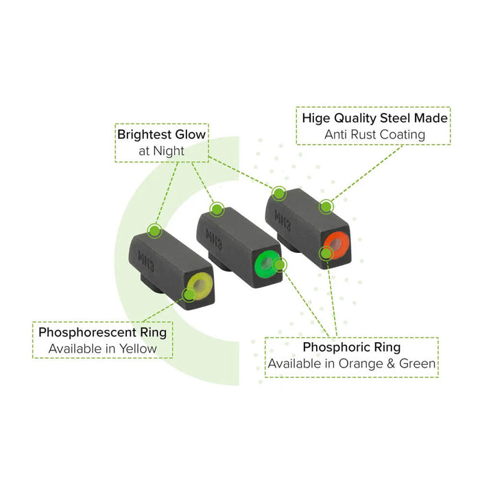 Meprolight HYPER-BRIGHT Extremely Bright Day & Night Sight Glock Slimline