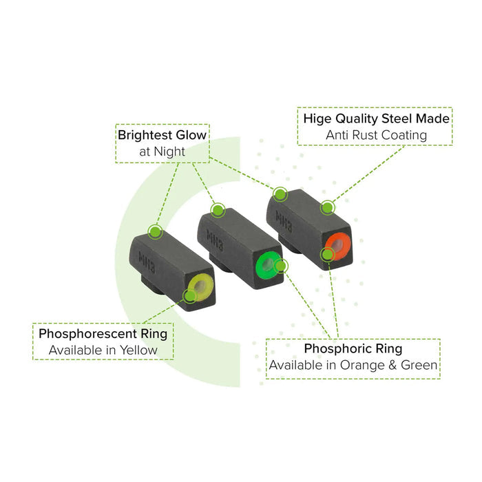 Meprolight HYPER-BRIGHT Extremely Bright Day & Night Sight M&P Shield EZ-Optics Force