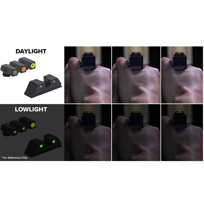 Meprolight HYPER-BRIGHT Extremely Bright Day & Night Sight M&P Shield (non EZ models)-Optics Force