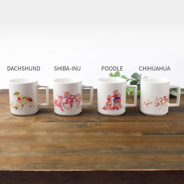 [MUG (CUP)] DOG PARENT & CHILD (WHITE) | COLOR & DESIGN CHANGE | MINO WARES | MARUMO TAKAGI