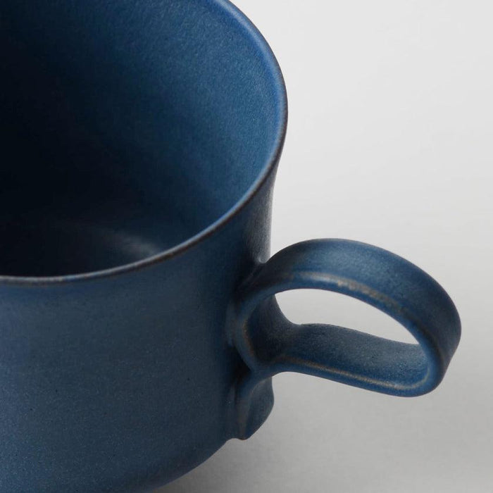 [MUG (CUP)] EASY-TO-HOLD MUG BLUE | KYOTO-KIYOMIZU WARE | FUUU