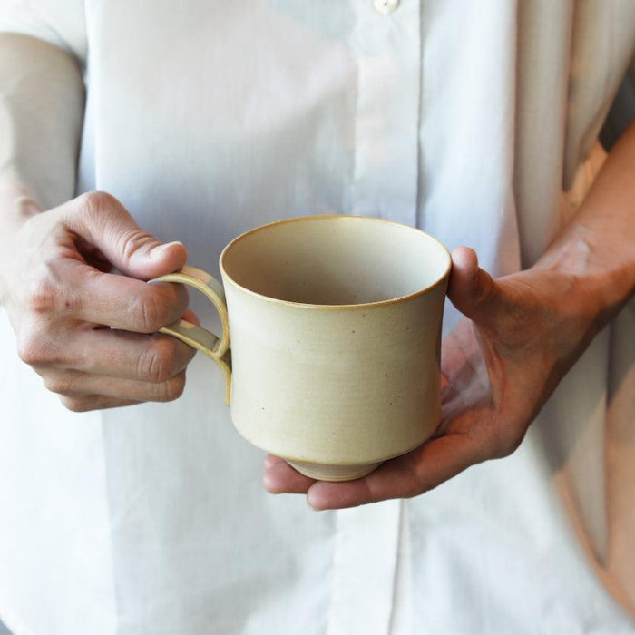 [MUG (CUP)] EASY-TO-HOLD MUG WHITE | KYOTO-KIYOMIZU WARE | FUUU