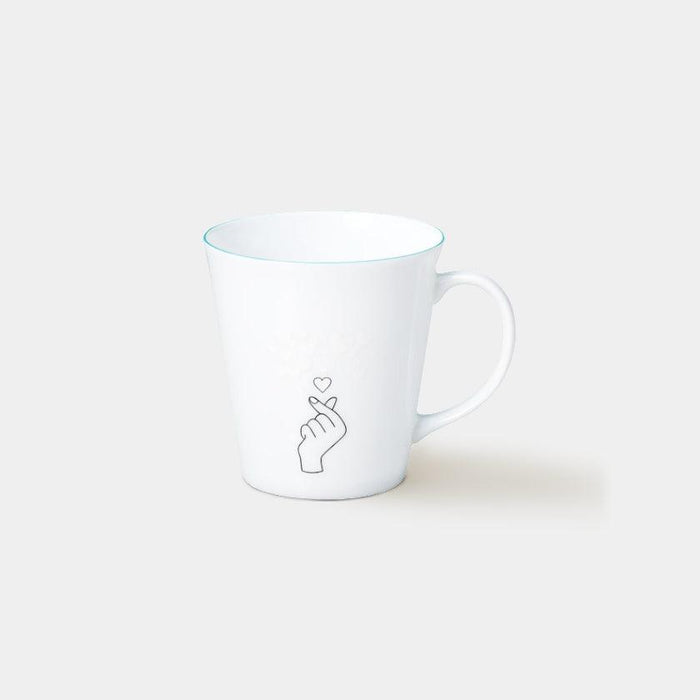 [MUG (CUP)] MUG TO KYUN HEART BLUE | COLOR & DESIGN CHANGE | MINO WARES | MARUMO TAKAGI
