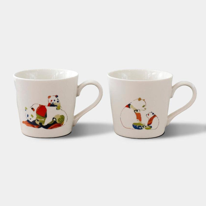 [MUG (CUP)] PANDA PARENT & CHILD | COLOR & DESIGN CHANGE | MINO WARES | MARUMO TAKAGI