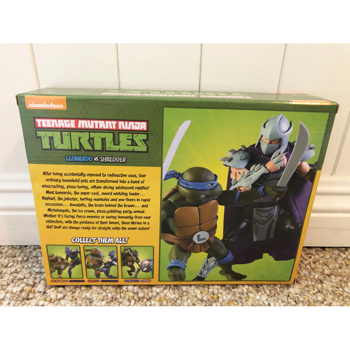 NECA TMNT Leonardo vs Shredder Target
