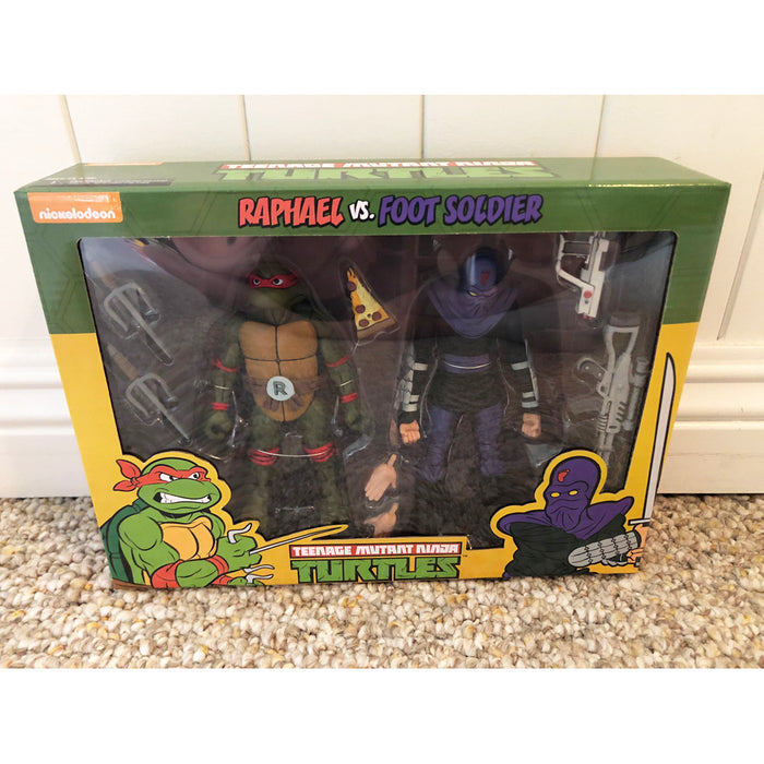 NECA TMNT Raphael vs Foot Soldier Target