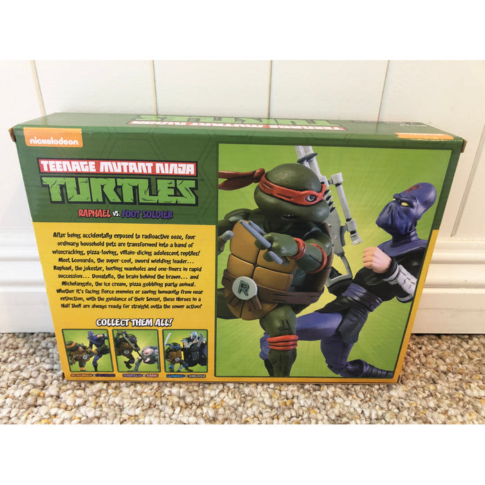 NECA TMNT Raphael vs Foot Soldier Target