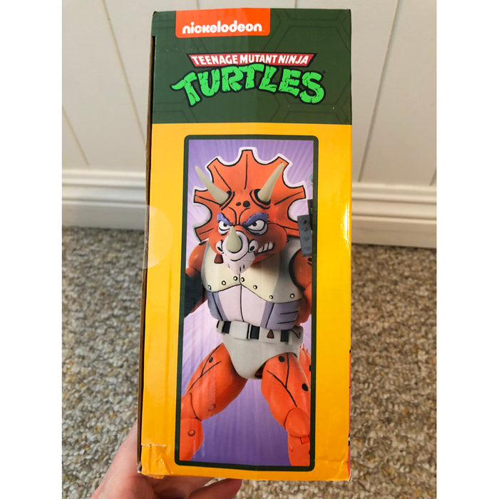 NECA TMNT Triceraton Infantryman and Roadkill Rodney Target