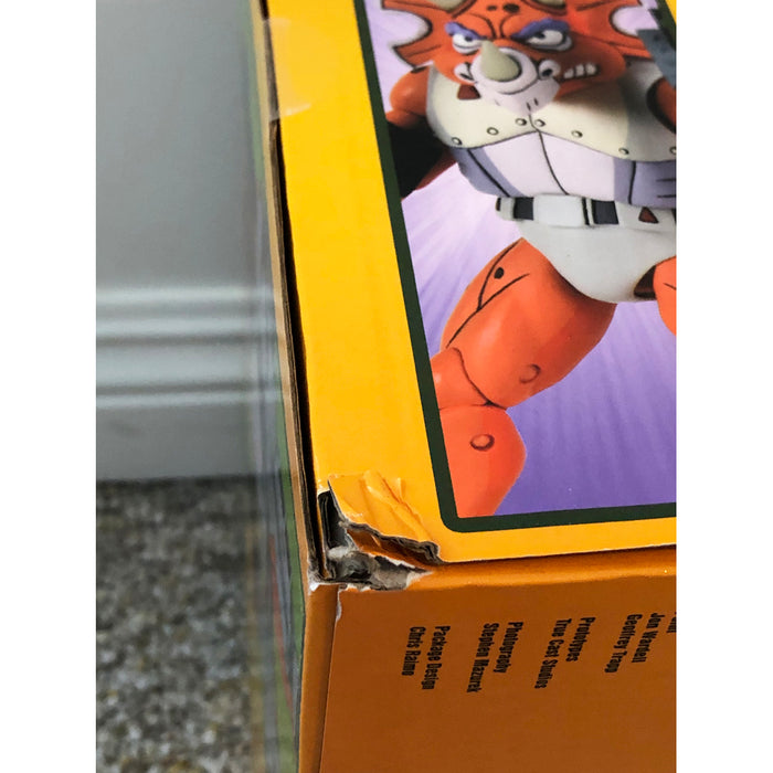 NECA TMNT Triceraton Infantryman and Roadkill Rodney Target