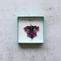 [NECKLACE] TINT (HYDRANGEA) LL WITH PEARL | MORPHOSHERE | KYOTO YUZEN DYEING