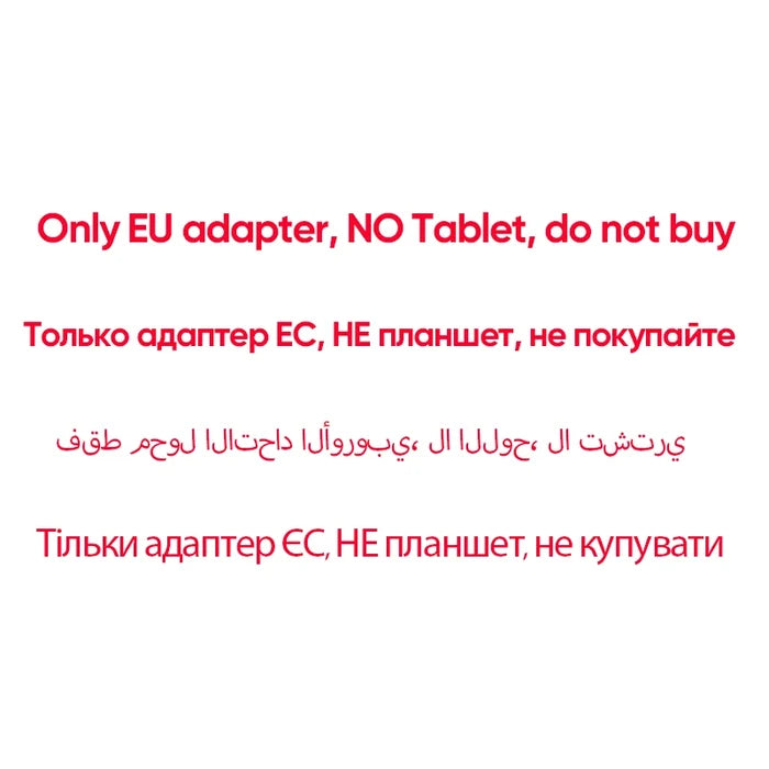 only EU adapter / Official Standard / China Mainland
