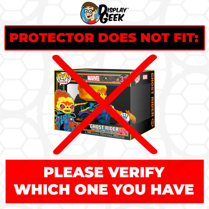 POP RIDES (MOTORCYCLE) Pop Protectors for Funko (0.50mm thick) 4.5h x 8.25w x 6.5d - Display Geek, Inc.
