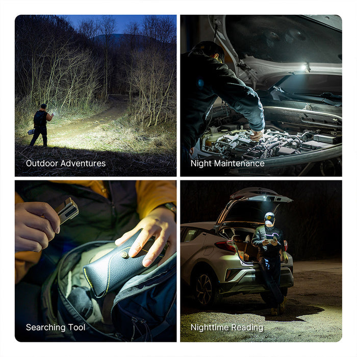 Olight Oclip Ultra Clip-On EDC Light with Flood, Spot, and UV Modes, Olive Green