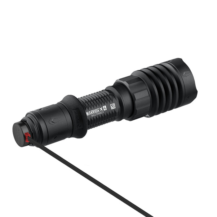 Olight Warrior X 4 USB-C and MCC Rechargeable Tactical Flashlight With Holster