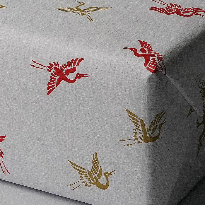 [OPTION] Washi Paper Wrapping: Crane (White) & Gift Box