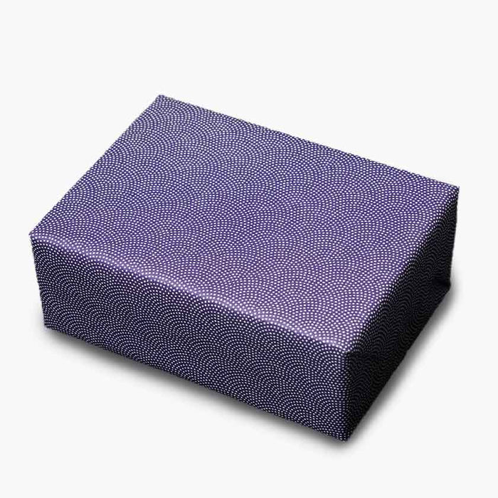 [OPTION] Washi Paper Wrapping: Same-Komon Shark Skin (Navy) & Gift Box