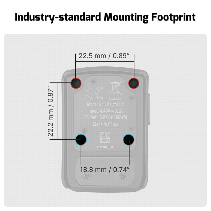 Osight 3 MOA with Magnetic Charging Cover