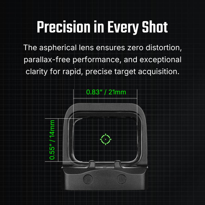 Osight SE Enclosed Optic 2MOA Green Dot