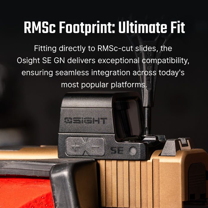 Osight SE Enclosed Optic 2MOA Green Dot