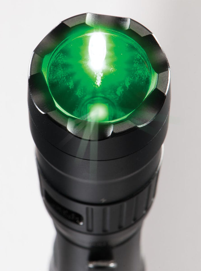 PELICAN 7600 3 Color Led Liion Rechargeable Tactical Flashlight - Black-Optics Force
