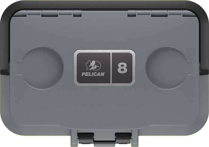 PELICAN 8QT Elite Personal Cooler Dark Gray/Green-Optics Force