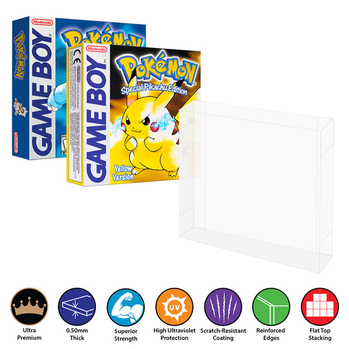 Plastic Protector for GAME BOY, GBC, GBA, VIRTUAL BOY Video Game Box 0.50mm thick, UV & Scratch Resistant 5h x 5w x 1d on The Pop Protector Guide by Display Geek