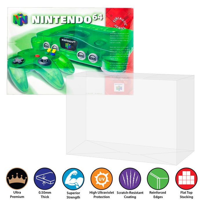 Plastic Protector for N64 FUNTASTIC Video Game Console Box 0.50mm thick, UV & Scratch Resistant on The Pop Protector Guide by Display Geek