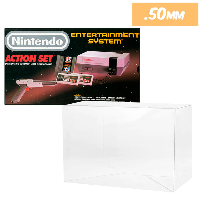 Plastic Protector for NES ACTION Video Game Console Box 0.50mm thick, UV & Scratch Resistant on The Pop Protector Guide by Display Geek