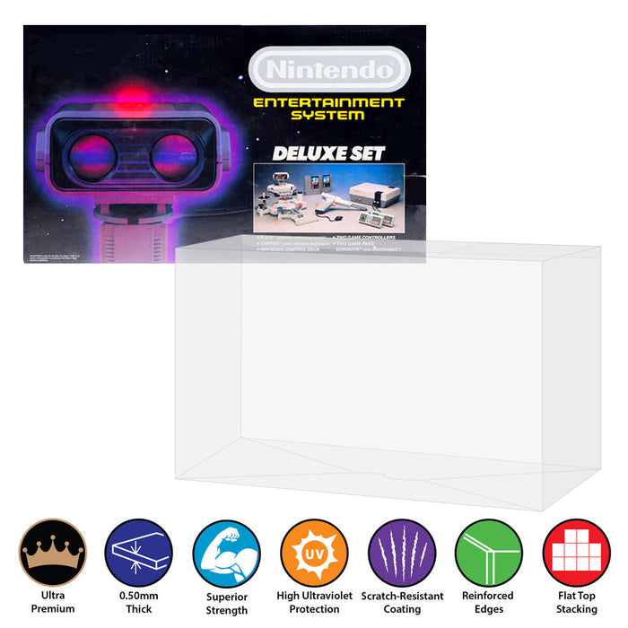 Plastic Protector for NES DELUXE Video Game Console Box 0.50mm thick, UV & Scratch Resistant on The Pop Protector Guide by Display Geek