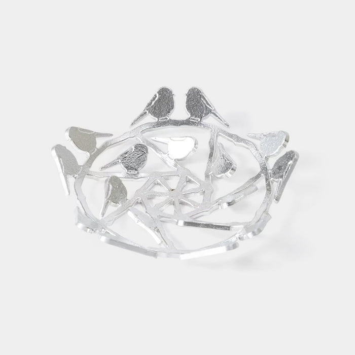 [PLATE (PLATTER)] SHIMA ENAGA (SMALL BIRD) MULTI PLATE | CASTING | NOUSAKU