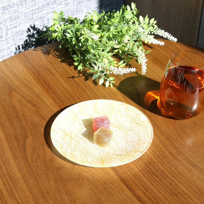 [PLATE] ROUND 100 GOLD | NISHIJIN TEXTILES| EMURA SHOUTEN