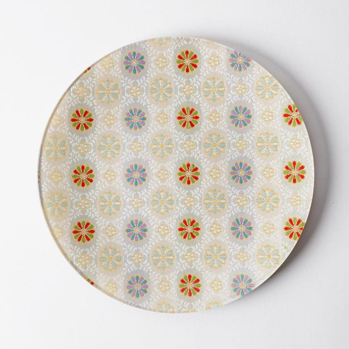 [PLATE] ROUND CHRYSANTHEMUM | NISHIJIN TEXTILES| EMURA SHOUTEN