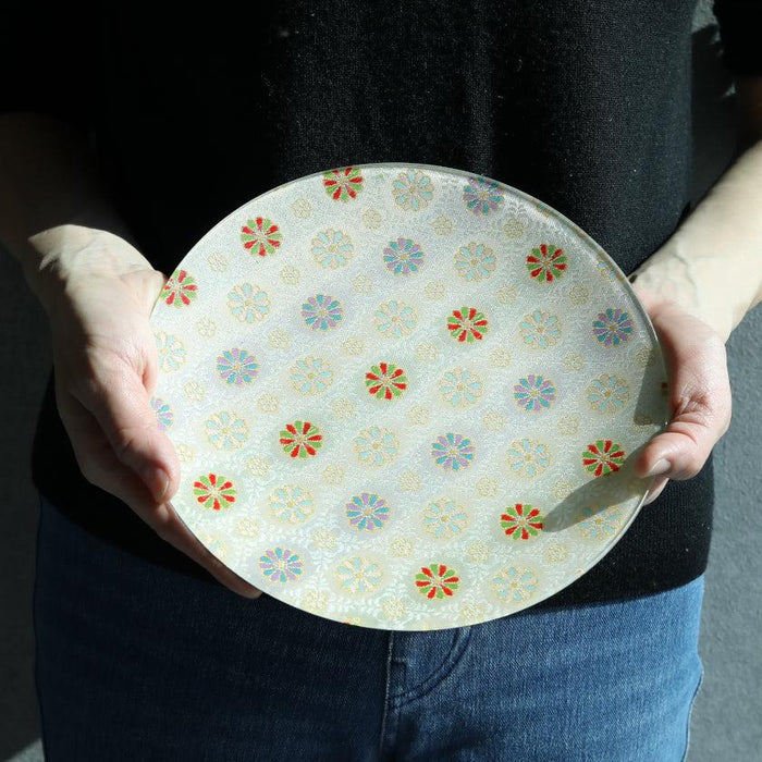 [PLATE] ROUND CHRYSANTHEMUM | NISHIJIN TEXTILES| EMURA SHOUTEN