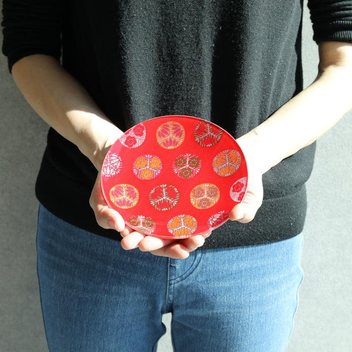 [PLATE] ROUND KEMARI | NISHIJIN TEXTILES| EMURA SHOUTEN