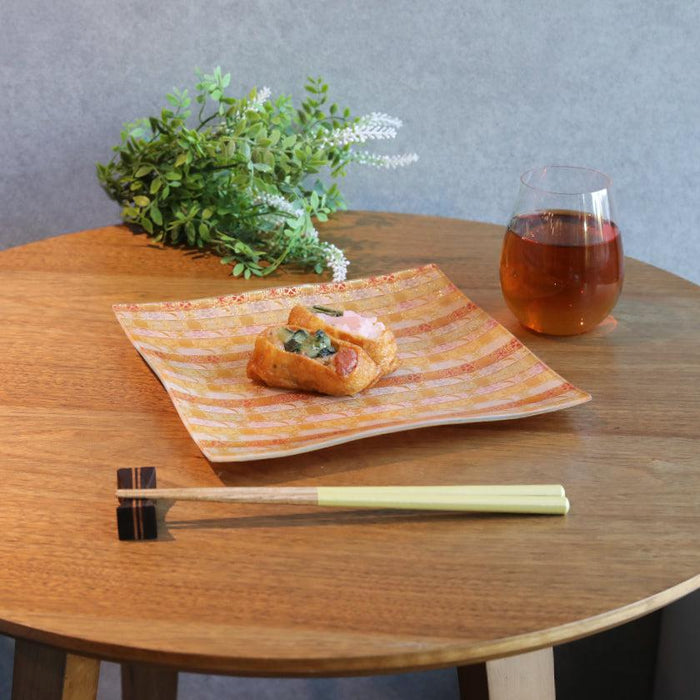 [PLATE] SQUARE KAGETSU | NISHIJIN TEXTILES| EMURA SHOUTEN
