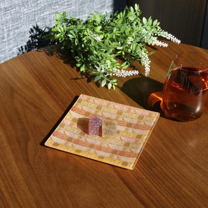 [PLATE] SQUARE KAGETSU | NISHIJIN TEXTILES| EMURA SHOUTEN