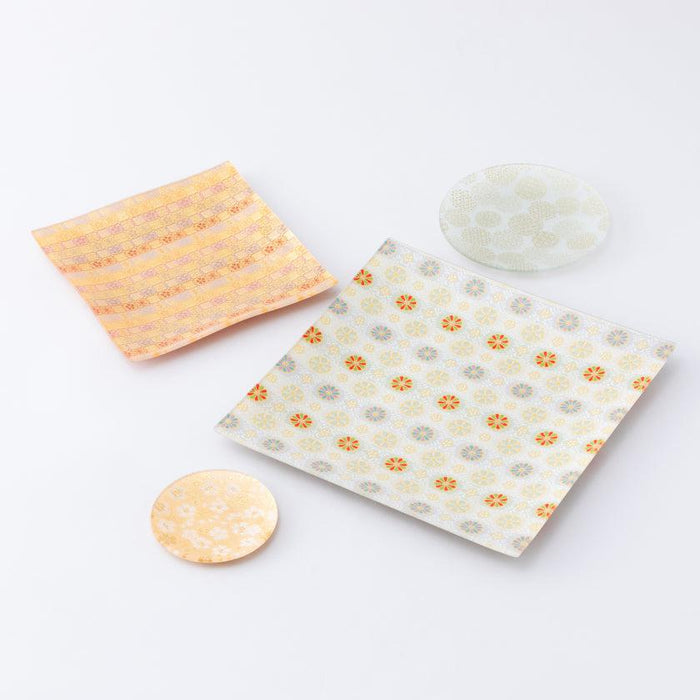 [PLATE] SQUARE KAGETSU | NISHIJIN TEXTILES| EMURA SHOUTEN