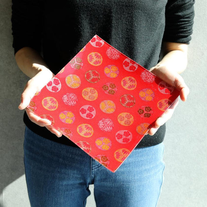 [PLATE] SQUARE KEMARI | NISHIJIN TEXTILES| EMURA SHOUTEN
