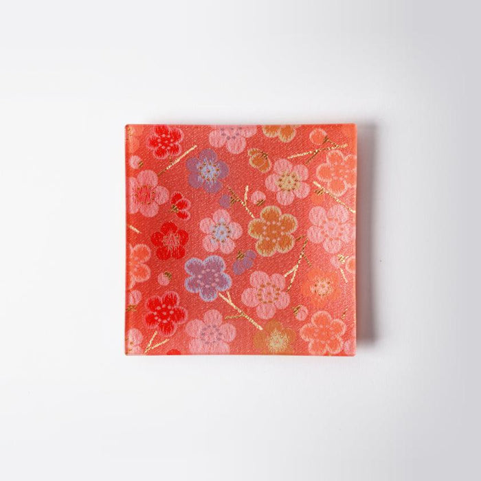 [PLATE] SQUARE PLUM | NISHIJIN TEXTILES| EMURA SHOUTEN