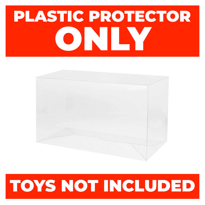 super7 reaction protectors thick strong uv scratch flat top stack vinyl display geek plastic shield vaulted eco armor fits collect protect display case kollector protector