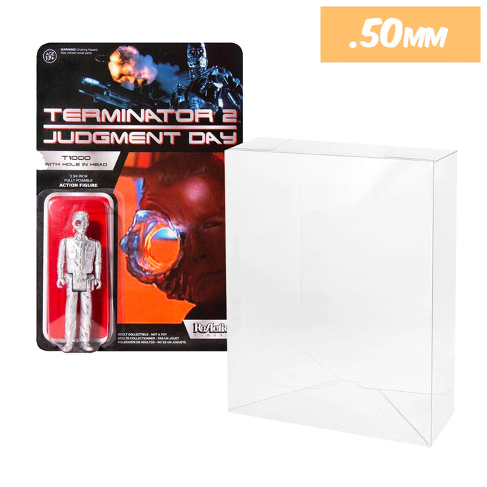 super7 reaction protectors thick strong uv scratch flat top stack vinyl display geek plastic shield vaulted eco armor fits collect protect display case kollector protector